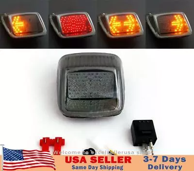 $47.89 • Buy Taillight+Turn Signals Fit For V-ROD Night Rod Street Rod 2002-2011 Smoke USA
