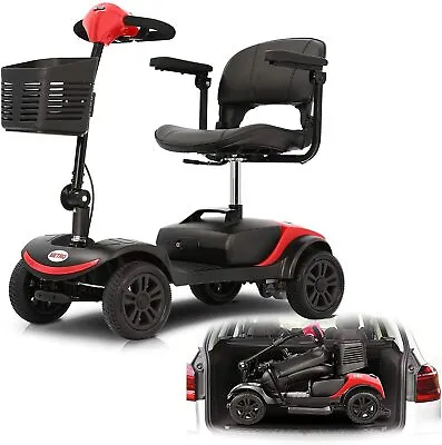 $729 • Buy FOLD And TRAVEL Power 4 Wheels Mobility Scooter Electric Wheel Chair Lightweight