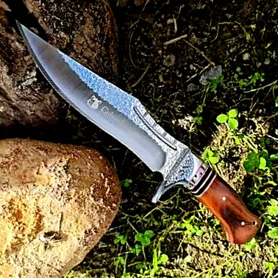 COLUMBIA Hunting Knife Large Fixed Blade Bowie Survival Camping Pocket Knife NEW • $54.99