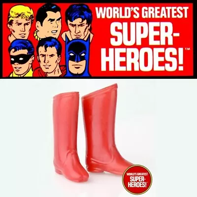 Mego Captain America Red Boots For World's Greatest Superheroes 8” Action Figure • $6.99