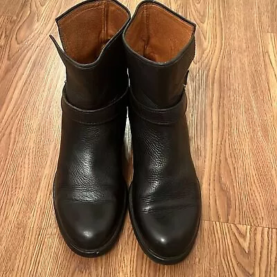 MADEWELL Women’s Black Leather Biker Boots Size 7 • $45