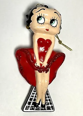 Vintage 1998 BETTY BOOP In Red Dress Marilyn Monroe Subway Blast Ornament • $12.95
