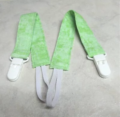 Lot Of 2 Baby Infant Toddler Pacifier Clip Holder Leash Paci Binky Green • $8