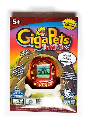 Giga Pets Tech T-Rex Digital Virtual Dinosaur Pet Toy Red Collector’s Edition • $17.95