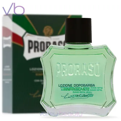 PRORASO Green After Shave Lotion With Eucalyptus & Menthol For Men NEW - Italy • $15