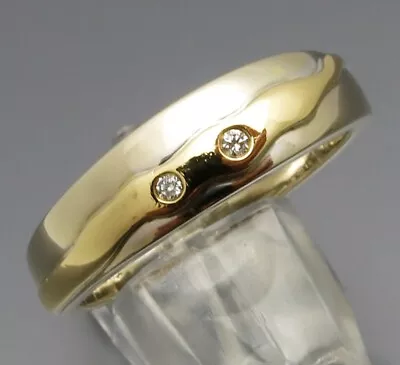 Mature Design - Elegant Bicolor Diamond Ring - 750 Gold • £542.01