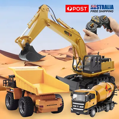 RC Construction Car Dump Excavator Bulldozer Remote Control Truck Christmas Gift • $44.49