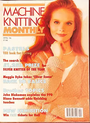 Machine Knitting Monthly Pattern Magazine 1995 April Vintage Ladies Men Toy Doll • £6.49