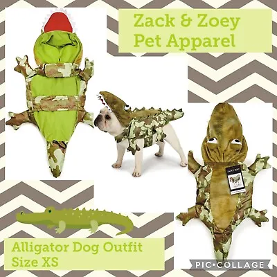 Zack & Zoey Camo Alligator Costume For Dogs X-Small • $25