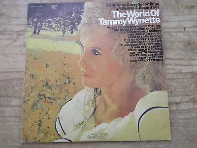 TAMMY WYNETTE  THE WORLD OF TAMMY WYNETTE  2x LP USA 1970 BEST OF • £8.99