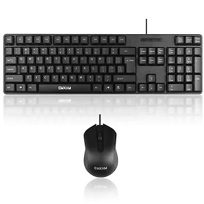 USB Wired Keyboard And Mouse Universal For Desktop Computer Windows PC • $17.95