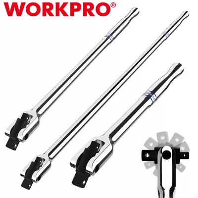 WORKPRO 1/4 /3/8 /1/2  Dual Drive Breaker Bar 8 /16 /24  Heavy Duty Breaker Bars • $25.99