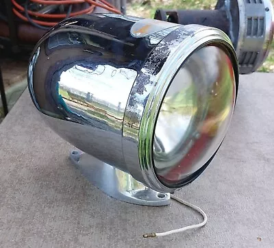 Antique Art Deco White Light MARS 888 Signal Light With Bracket WORKS SEE VIDEO • $399