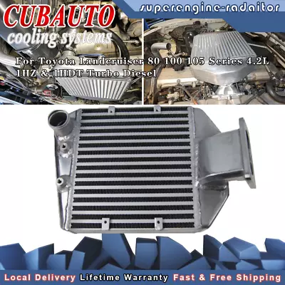 Top Mount Intercooler Fit Toyota Landcruiser 80 100 105 Series 4.2L 1HZ & 1HDT • $229