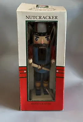 Vintage Kurt Adler Old World Wood Nutcracker Viking Santa's World Original Box • $29