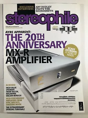 Stereophile Magazine August 2015 Ayre MX-R Amp Falcon Magnepan Speaker Briscasti • $14.99