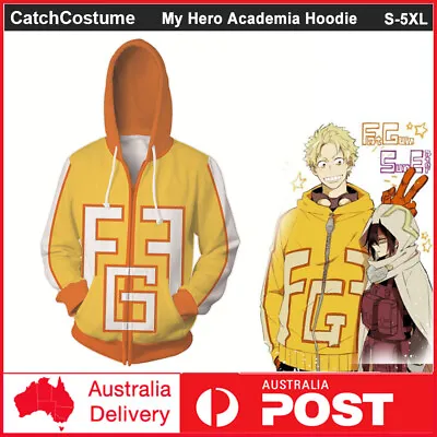 $23.99 • Buy Boku No My Hero Academia Fatgum Hoodie Sweatshirt Zipper Jacket Cosplay Coat