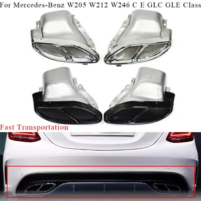 For Mercedes-Benz W205 W212 W246 C E GLC GLE Class Exhaust Muffler End Tail Pipe • $157.85