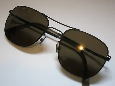 Mykita Lite VITO 002 Black Raw Brown Solid Lens Eyewear Glasses Sunglasses Shade • $299