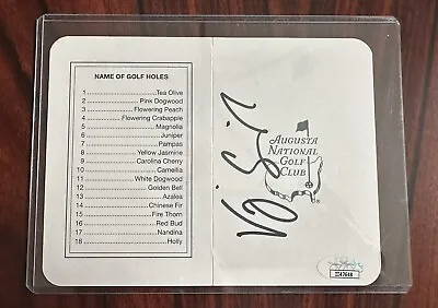 Vijay Singh Full Autograph Signed Augusta Masters Golf Scorecard Jsa Cert Pga  • $49.95