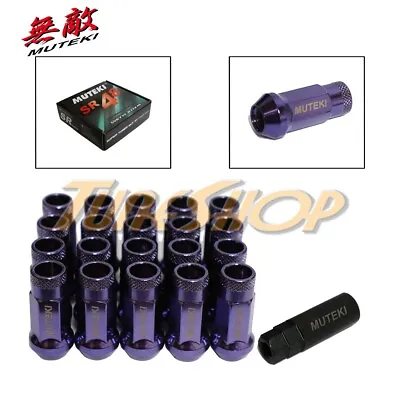 Muteki Sr48 Wheels Lug Nuts 12x1.5 1.5 Acorn Rim Extended Open End 20 Purple L • $69.95