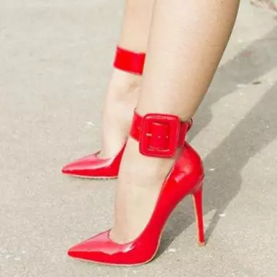 Women Pumps Party Red Patent Pointed Toe Heels Shoes Woman Fashion • $59.44