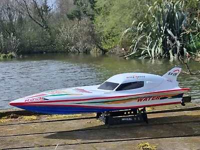 RC Jet Boat Yacht Kids Toy Radio Control HIGH SPEED Twin Motor Fishing Model UK • $127.03