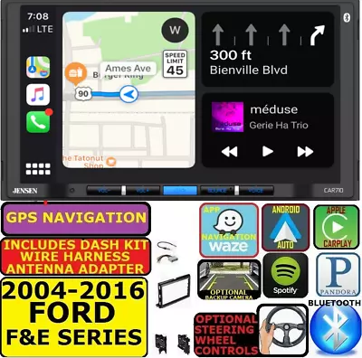 2004-16 Ford F & E Series Navigation Apple Carplay Android Auto Car Stereo Radio • $279.99