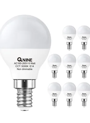 Qnine Multipack E14 Ball Bulb White Small Screw 6W = 60W • $16.41