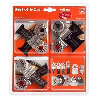 £27.99 • Buy Fein 35222952300 Starlock Best Of E-Cut Multi-Tool Blades 6 Piece