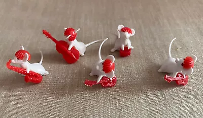 5 Dollhouse Craft Miniatures Musician Micro Mice Musical Instruments • $4.99