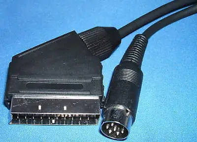 1m BBC To SCART TV/Monitor RGB Lead/Cable Acorn BBC B/Master/Electron 6Pin DIN • £11.99