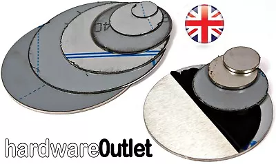 Brushed STAINLESS STEEL Blank Round DISC 304 Grade Sheet Metal Plate Laser Cut • £3.50