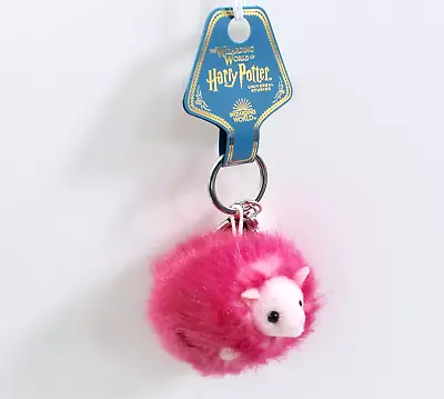 £21.38 • Buy Universal Studios Harry Potter Pink Fur Pygmy Puff Plush Keychain