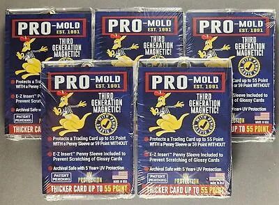 5x Pro Mold MH55SAB 3rd Gen W/ Sleeve 55pt Magnetic Card Holder One Touch • $17.79