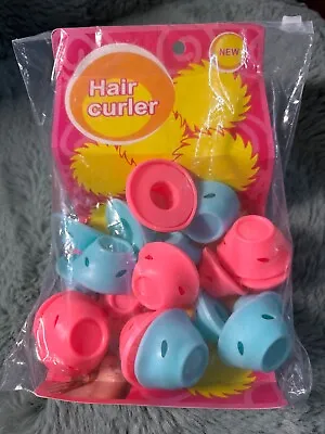 Magic Hair No Clip Silicone Sleep In Curlers 20 PCS Easy No Heat To Damage Hair • £4.50