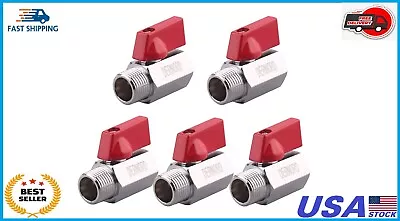 Brass Mini Ball Valve NPT Thread Shut-Off Valve Female&Male (3/8 ) (Pack Of 5) • $41.99