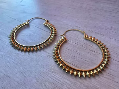 Unique Indian Brass  Earrings In Hippie Style Jewellery For Women • $34.05