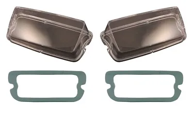 New! 1970 Ford MUSTANG Mach 1 Grill Lamp Lenses W/Gaskets - Pair - Light Set • $39.95