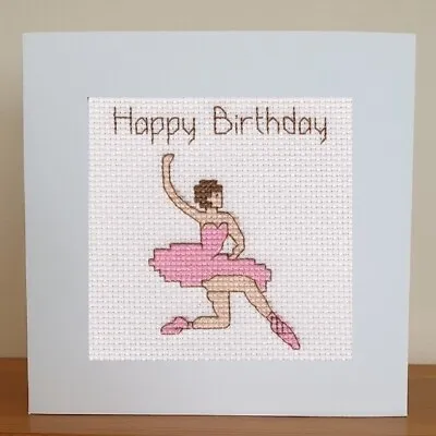 £7.25 • Buy Ballerina Birthday Card - Cross Stitch Kit