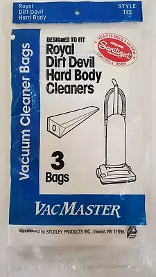 3 Vacmaster C Vacuum Bags For Royal Dirt Devil Deluxe Uprights Bags Odor Control • $2.50