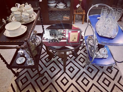 $165 • Buy Art Deco Mirrored Occasional Table