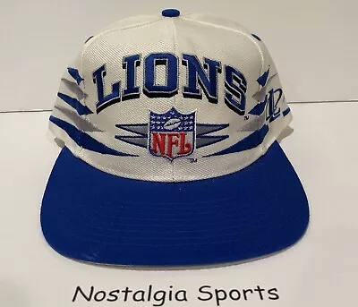 Vintage DETROIT LIONS Logo Athletic *DIAMOND* SnapBACK HAT NEW Old Stock NWOT • $150