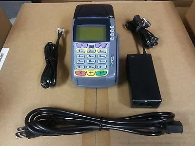 VERIFONE OMNI 3740 CREDIT CARD TERMINAL - Complete Set W/ Warranty - 3750 3730 • $49