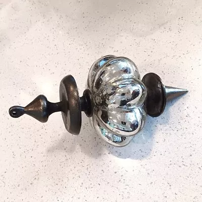 Ornamental Mercury Glass Finial Decor • $30