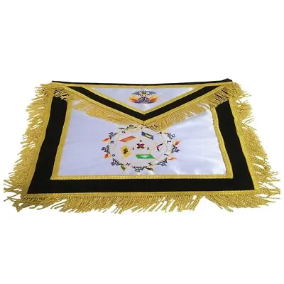 Masonic Regalia 32nd Degree Scottish Rite Machine Embroidered Apron • $38.99