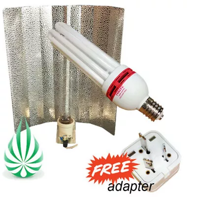 Hydroponics CFL Reflector Energy Saving Grow Light Adapter Combo • $59.99