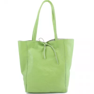 Ladies Soft Italian Leather Shopper Bag Women Shoulder Tote Handbag VP8102 • £33.49