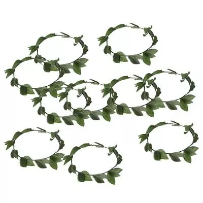 Set Of 10 Pieces Novelty Greek Roman Goddess Toga Plastic Leaves Laurel Wreath • £17.22