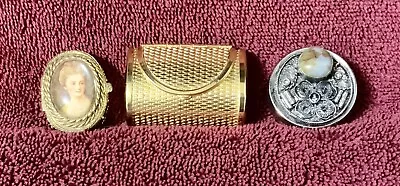 Vintage Set Of 3 Pill/Trinket Boxes Mixed Lot Decorative Collectables • $10